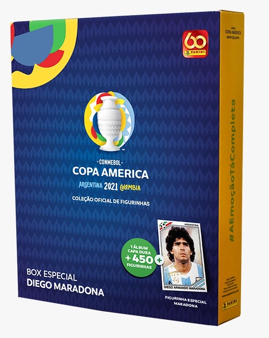 Box Premium Conmebol Copa América 2021 Livro Ilustrado Capa Dura 90