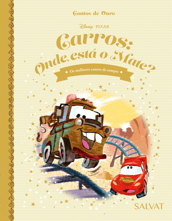 Livro Disney Contos de Ouro Ed 65 Carros Onde está o Mate